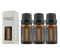 Huile essentielle de valériane, huile essentielle de racine de valériane, Natural Pure Valerian Root Sleep Aid Essential Oil, favorise le sommeil profond, améliore la qualité du (3pcs)