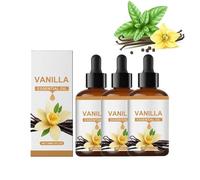 Huile essentielle de vanille bio - Huile essentielle de vanille bio naturelle pour la peau, le corps et les cheveux - Arôme doux et chaud - Huile parfumée longue durée - Huile essentielle pour bougies