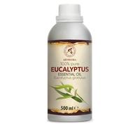 Huile Essentielle d'Eucalyptus 500 ml - Eucalyptus Globulus - pour Diffuseur et Lampe Aroma - le Savon et les Bougies - Parfums d'Intérieur - Arôme frais - Aromathérapie