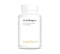 Huile Essentielle d'Origan en Gélules - Efficacité Optimale - SuperSmart | Aide à Soutenir une Bonne Digestion - Santé du Foie - Standardisé à 70 % de Carvacrol - Sans Gluten