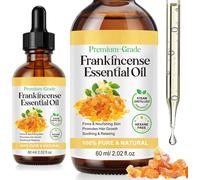 Huile Essentielle Encens, 60ml Frankincense Essential Oil Pure Et Naturelle Pour Visage, Diffuseur, Massage, Bain, Relax, Apaisant, Soins De La Peau