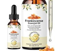 Huile Essentielle Encens - 60ml Natural Frankincense Oil for Skin,Frankincense Essential Oil Pure et Naturelle pour Visage, Diffuseur, Massage, Bain, Relax, Apaisant, Soins de la Peau