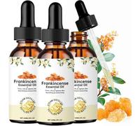 Huile Essentielle Encens, Huile Essentielle Pour Diffuseur, 60ml Frankincense Essential Oil Pure Et Naturelle Pour Visage, Diffuseur, Essence Liftante Et Raffermissante, Anti-âge Et Anti-Rides (3PC)