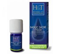 Huile Essentielle - Essence - Fleur De Bach Huile Essentielle Basilic Tulsi Bio Herbes Et Traditions - 5 Ml