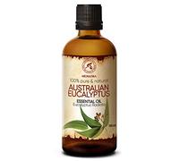 Huile Essentielle Eucalyptus 100ml - Huile d'Eucalyptus Radiata d'Australie Naturelle et Pure - Meilleure pour Diffuseur d'Arômes - Humidificateur - Brûleur - Sauna - Aromathérapie - Yoga