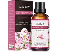 Huile Essentielle Fleurs De Cerisier 50ml,Huile Essentielle 100% Naturelle Pour Diffuseur,Huiles Parfumées Aromathérapie De Fleurs De Cerisier De Qualité,Pour Massage,Bain,Spa,Soins
