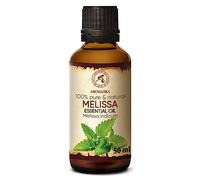 Huile Essentielle Melisse 50ml - Melissa Indicum - Inde - Pure et Naturelle - Idéale pour Aromathérapie - Bain Aromatique - Diffuseur - Huile Melissa
