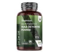 Huile Essentielle Menthe Poivrée 200mg - 365 Gélules Multi-Usages