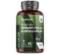 Huile Essentielle Menthe Poivrée 200mg - 365 Gélules pour 1 An d'Approvisionnement Huile Menthe Poivrée Essentielle sans Gluten, sans Lactose, et sans OGM, Alternative aux Huiles Ordinaires