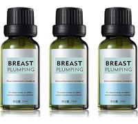 Huile essentielle naturelle à base de plantes pour buste - Crème pour améliorer la poitrine - Huile essentielle repulpante - Sérum de levage de poitrine - Anti-affaissement (3 pièces)