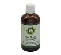 Huile essentielle néroli | Citrus Aurantium | Pour peau | Pour corps | Pour visage | Huile massage | 100% naturel pur | Distilléé vapeur | Neroli Essential Oil | 100ml | 3.38oz By R V Essential