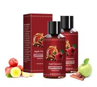 Huile Essentielle Pomme & Cannelle, Huile Parfumée d’Automne pour Diffuseur, Parfum d’Automne, Aromathérapie pour la Maison, Massage, Fabrication de Savons et Soins du Corps (2PC)