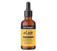 Huile essentielle pour cheveux et cuir chevelu de tante Jackie's Elixir Saw Palmetto Huile de ricin noir jama cain et huile de p pins de raisin N