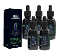 Huile essentielle pour homme 10 ml, huile de massage pour le sexe, agrandissement du pénis extra fort, érection améliorée pour hommes, retard de l'éjaculation (M,5PC)
