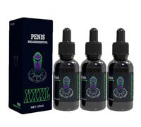Huile essentielle pour homme 10 ml, huile de massage pour le sexe, agrandissement du pénis extra fort, érection améliorée pour hommes, retard de l'éjaculation (M,3PC)