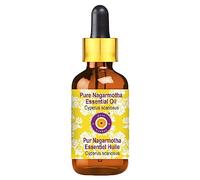Huile essentielle pure de Nagarmotha Deve Herbes (Cyperus scariosus) avec compte-gouttes en verre 100% naturel de qualité thérapeutique distillé à la vapeur 5ml (0,16 oz)