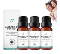 Huile essentielle Qartel Men, huile essentielle de massage énergétique pour hommes, huile essentielle pour hommes Medilisk, huile de massage relaxante, expérience rafraîchissante (3pcs)