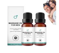Huile essentielle Qartel Men, huile essentielle de massage énergétique pour hommes, huile essentielle pour hommes Medilisk, huile de massage relaxante, expérience rafraîchissante (2pcs)