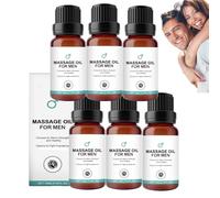 Huile essentielle Qartel Men, huile essentielle de massage énergétique pour hommes, huile essentielle pour hommes Medilisk, huile de massage relaxante, expérience rafraîchissante (6pcs)