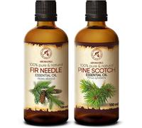 Huile Essentielle Sapin/Abies Needle Oil - Huile Essentielle Pin/Pinus Sylvestris 2x100ml - Pure Et Naturelle - Apaisant - Diffuseur De Parfum D'ambiance - Arôme Frais - Aromathérapie