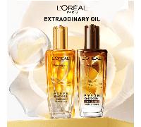 Huile Extraordinaire L'Oréal Paris, 100 ml, parfum cheveux, petite bouteille dorée, à l'huile de coco haute pureté, à la vitamine E et au squalane. Nourrit et adoucit instantanément les cheveux pendan