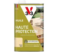 Huile haute protection V33 mobiliers de jardin en bois naturel mat 1L
