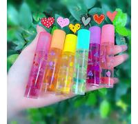 Huile Hydratante Pour Les Lèvres 6 Pcs Roll-On Huile À Lèvres Ensemble Fraîche Lip Glaze Transparent Incolore Hydratant Lotion Pour Les Lèvres Hydratant Huile Pour Les Lèvres Pour Le Soin Des Lèvres