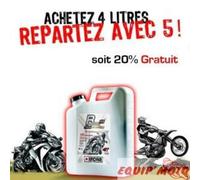 Huile IPONE R4000 10W40 bidon 4 litres + 1 litre offert lubrifiant moto