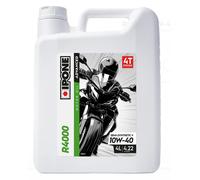 Huile IPONE R4000 10W40 bidon 4 litres + 1 litre offert lubrifiant moto