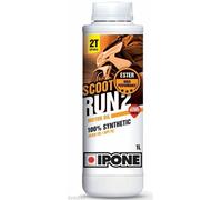 Huile Mélange Scooter Moto 2T Synthétique Scoot Run Parfum de Fraise 1 Lt