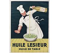 Huile Lesieur Pub Affiche Poster Reproduction - Format 50X70 cm Papier Luxe 300 GR - Vente du fichier numérique HD Possible Nous Consulter (Boutique : affichevintage.FR)