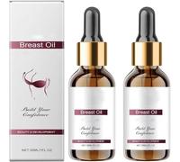 Huile liftante pour le buste, huile raffermissante aux extraits botaniques naturels, formule nourrissante pour l'élasticité et l'hydratation de la peau, tous types de peau (2 Pcs)