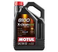 Huile Lubrifiante Auto Motul 8100 X-Clean EFE C2/C3 5W30 5L