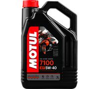Bidon de 4L d'huile Motul 7100 5W40 MA2 100% synthèse pour moteur 4 temps moto