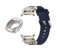 Huile métallique Sangle de fluororubber pour Galaxy Watch 7 Ultra 47 mm de protection en métal Bracelet sport pour Galaxy Ultra 47mm FKM Watch Bands