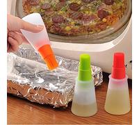 Huile Miel Vin Bouteille à sauce en silicone avec pinceau à badigeonner Brosse avec pompe Spray Distributeur pour maison, cuisine, barbecue Grille de cuisson
