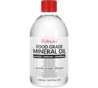 Huile minérale de qualité alimentaire Materialix - convient pour le bois, le bambou, la pierre, l'ardoise, les cosmétiques, les baumes, les crèmes, les lotions, les soins capillaires. 500ml.