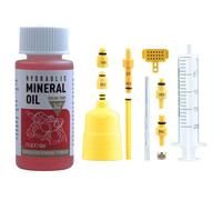 Huile minérale pour freins de vélo haute performance - 60 ml/2 oz - Idéal pour les systèmes de freins hydrauliques Shimano et Tektro 4Oil 1Simple tool