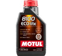 Motul Huile moteur 8100 0W-20 API SP RC ECO-LITE 1 L