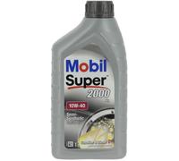 Huile moteur 10W-40 Synthétique - MOBIL - Super 2000 X1 - bidon 1L - haute performance anti-pollution