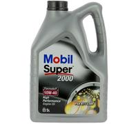 Huile moteur 10W-40 Synthétique - MOBIL - Super 2000 X1 - Formula-P -bidon 5L - haute performance anti-pollution
