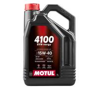 Motul Huile moteur 4100 SYN‑NERGY 15W‑40 ACEA A3/B4 API SP 5 L (113158)