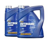 Huile Moteur 2 Temps MANNOL Pour Hors-Bord Marin 8 2X4 Litres Huile 2 Temps