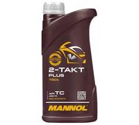 Mannol Huile moteur 2-temps Plus API TC 1 L Compatible avec PIAGGIO APE TM Camionnette