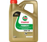 Castrol Huile moteur Power 1 20W-50 – API SN 4T – 4 L