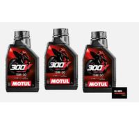 Huile Moteur 300V 15W50 4T 3L MOTUL Factory Line Road Racing Synthétique Jaso &
