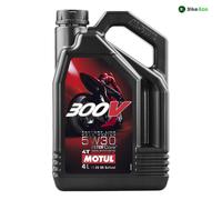 Huile moteur 300V MOTUL 4 Temps 5W30 moto 4 Litres 100% synthétique 4T