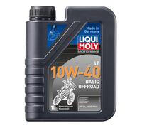 Huile moteur 4 temps liqui moly moto basic offroad 4t 10w40 (1 l) minerale
