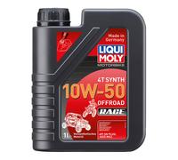 LIQUI MOLY Motorbike 4T Synth 10W-50 Offroad Race, 1 L, Huile de moto à 4 coups, SKU: 3051