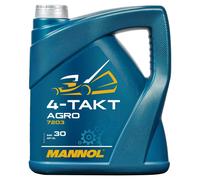 Huile Moteur 4 Temps Tracteurs Tondeuses Agro SAE 30 MANNOL API SG 4 Litres